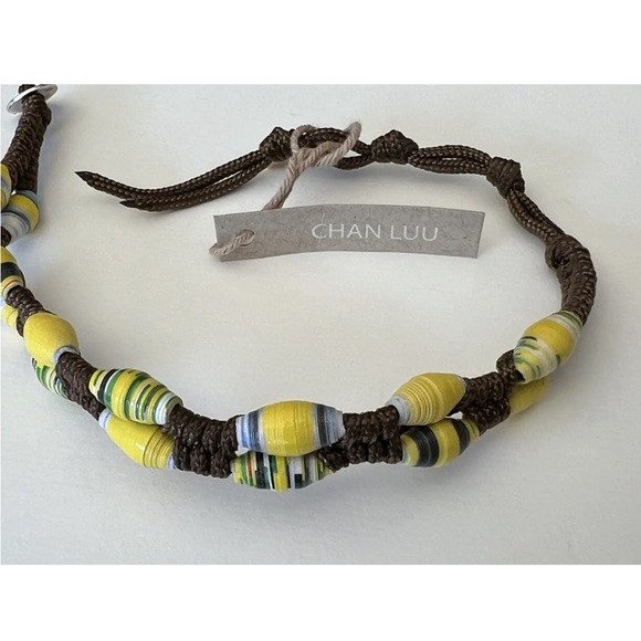 Chan Luu Ethical Fashion Recycled Paper Multi Beaded Boho Handcrafted Bracelet - Picture 6 of 8